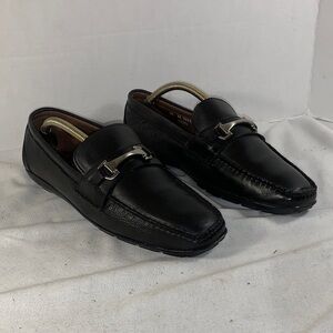 Allen Edmonds Black Leather Bit Loafers